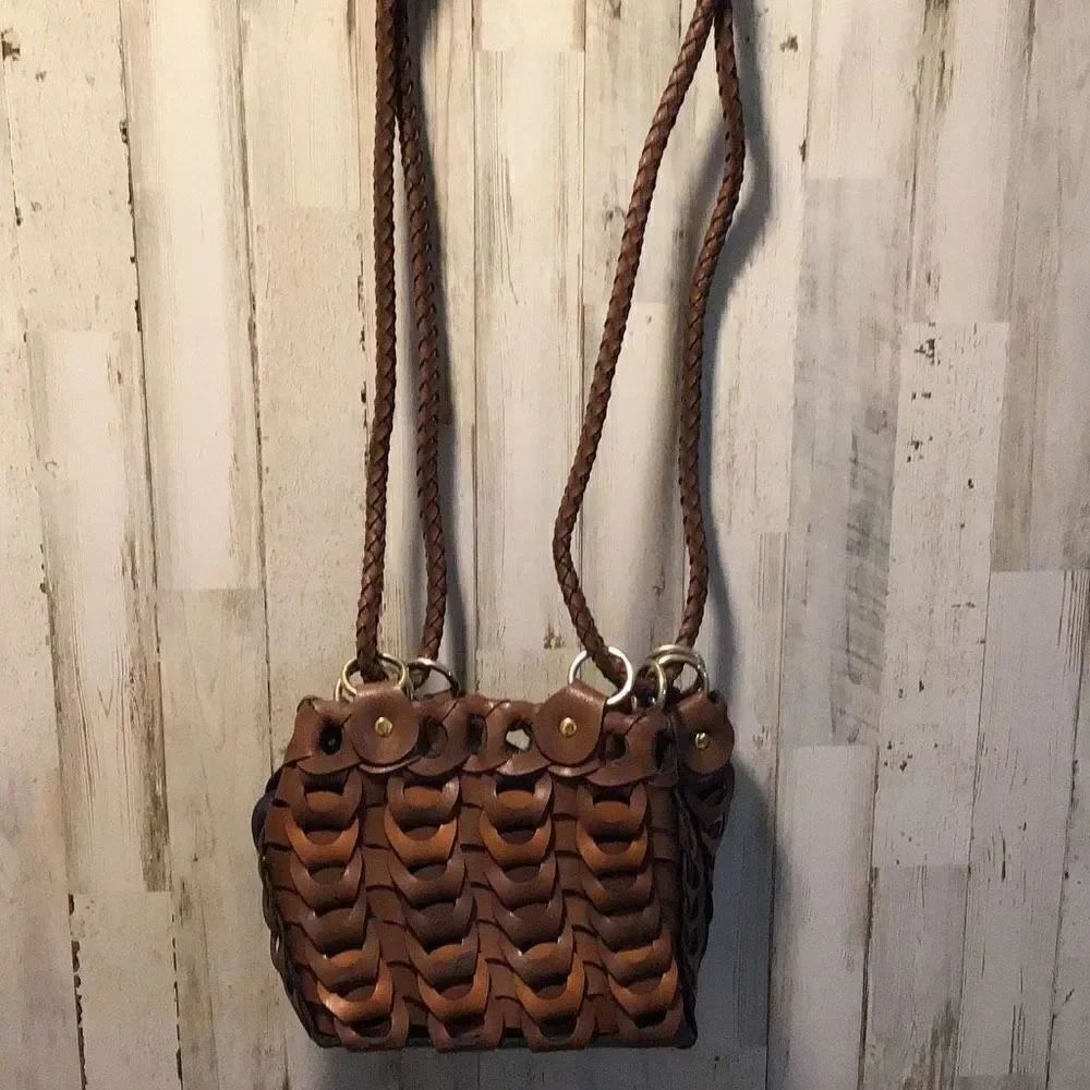 Purse vintage, design by Elka One small blemish Shown and light stain to interi